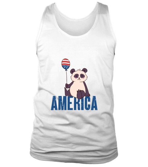 Panda America 4th of July Independence Day Freedom Tank Top Unisex