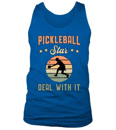 Pickleball Star Deal With It Dink Paddle Player Tank Top Unisex