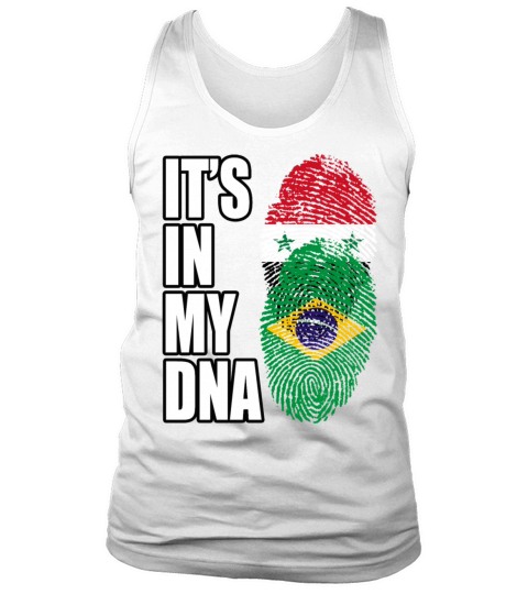 Syrian And Brazilian Vintage Heritage DNA Flag Tank Top Unisex