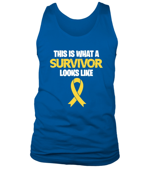This Is What A Survivor Looks Like Childhood Cance Tank Top Unisex