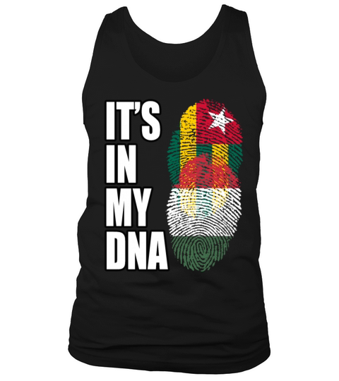 Togolese And Hungarian Mix Heritage DNA Flag Tank Top Unisex