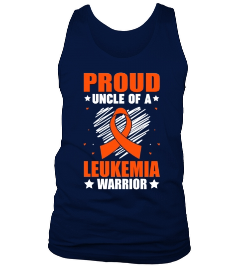Uncle Leukemia Cancer Awareness Warrior Support Or Tank Top Unisex