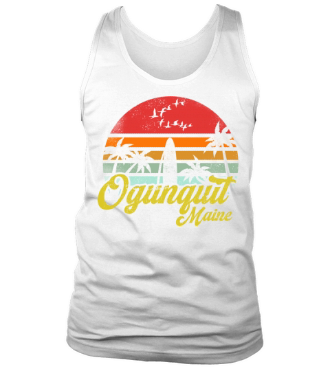 Vintage Ogunquit Maine Surfing Retro Surf Humor Tank Top Unisex