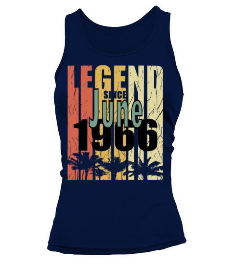 1966 vintage born in June gift Tank top Woman