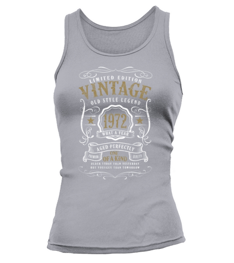 50th Birthday Old Style Legend Vintage 1972 Tank top Woman