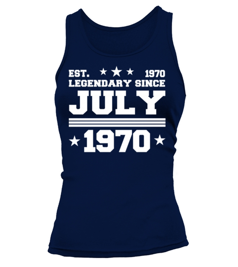 52nd birthday July vintage 1970 gift idea Tank top Woman