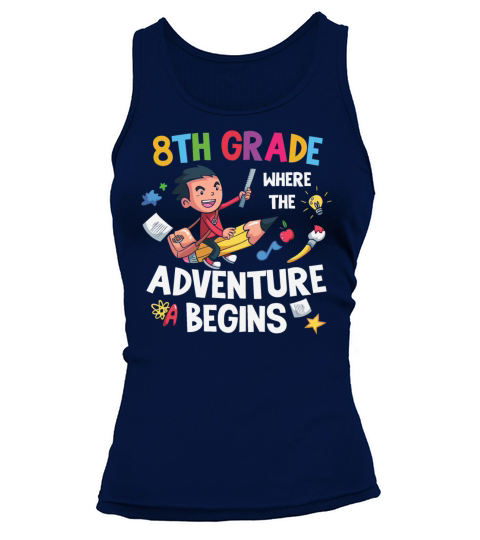 8th Grade Where The Adventure Begins Tank top Woman