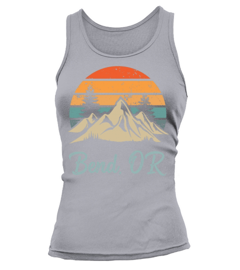 Bend Oregon Retro Vintage Mountain Sunset Outdoors Tank top Woman