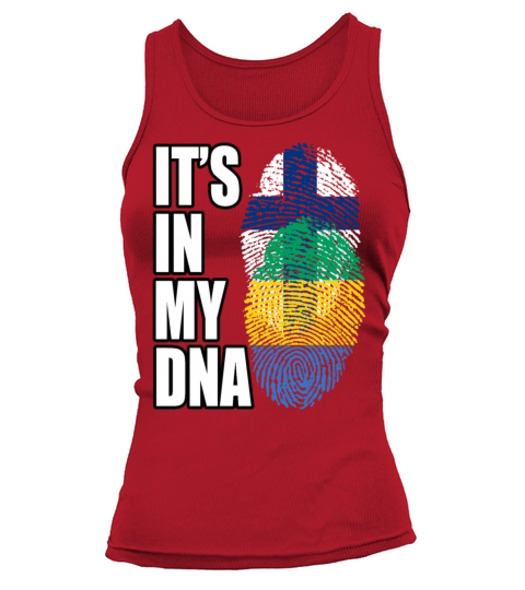 Gambian And Finland Mix Heritage DNA Flag Tank top Woman