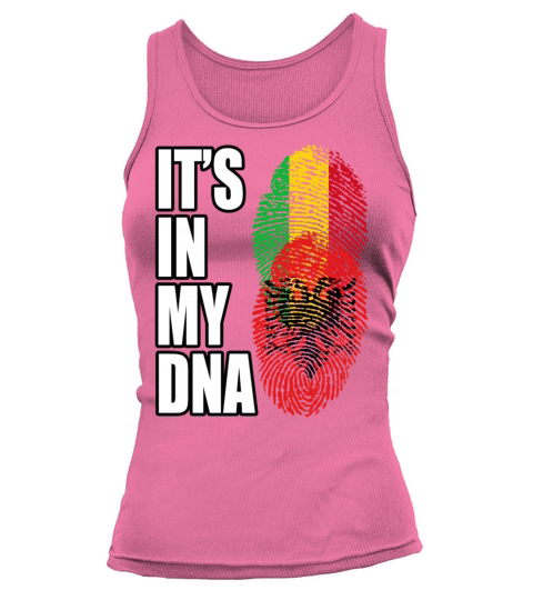 Malian And Albanian Mix Heritage DNA Flag Tank top Woman