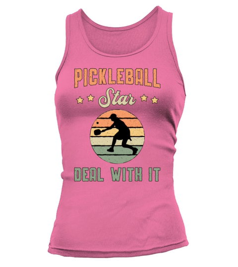 Pickleball Star Deal With It Dink Paddle Player Tank top Woman