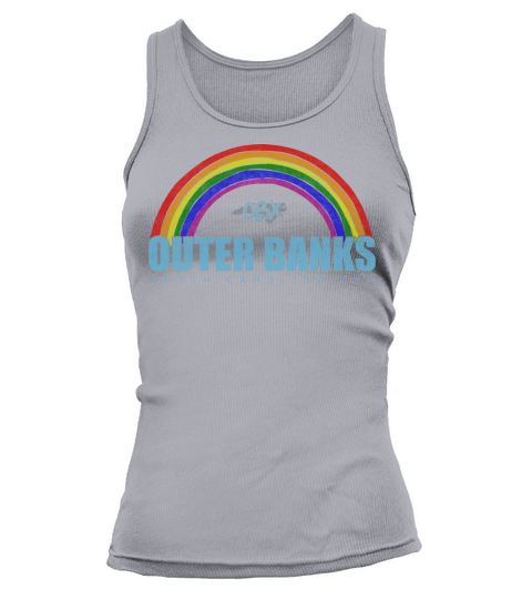 Rainbow Outer Banks OBX North Carolina USA Vintage Tank top Woman
