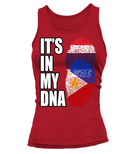 Thai And Filipino Vintage Heritage DNA Flag Tank top Woman
