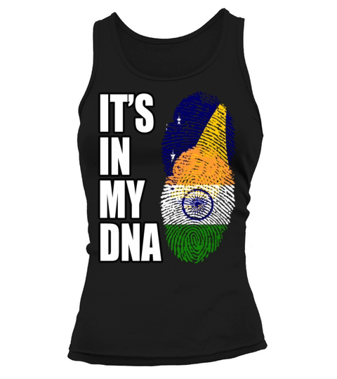 Tokelauan And Indian Mix Heritage DNA Flag Tank top Woman