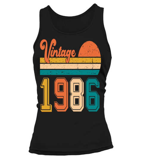 Vintage 1986 birthday gift Tank top Woman