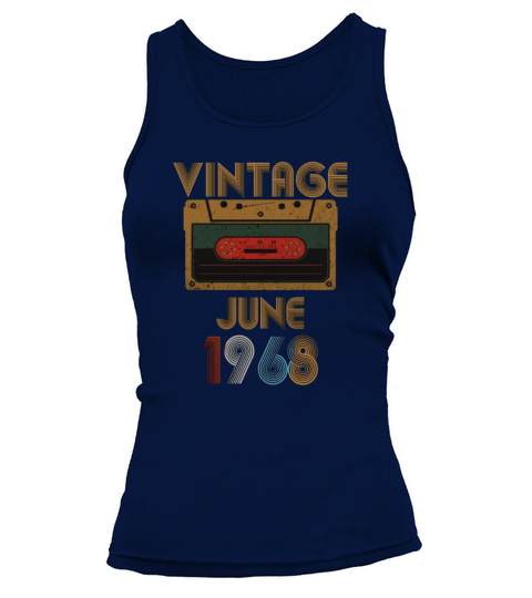 Vintage Birthday Cassette Tape June 1968 52nd Tank top Woman