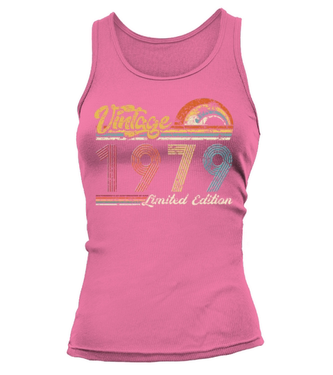 Vintage "Limited Edition" Vintage 1979 Birthday Tank top Woman