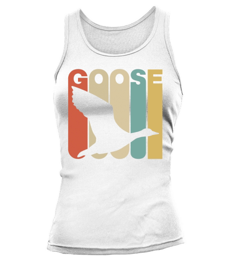 Vintage Style Goose Silhouette T-Shirt Tank top Woman