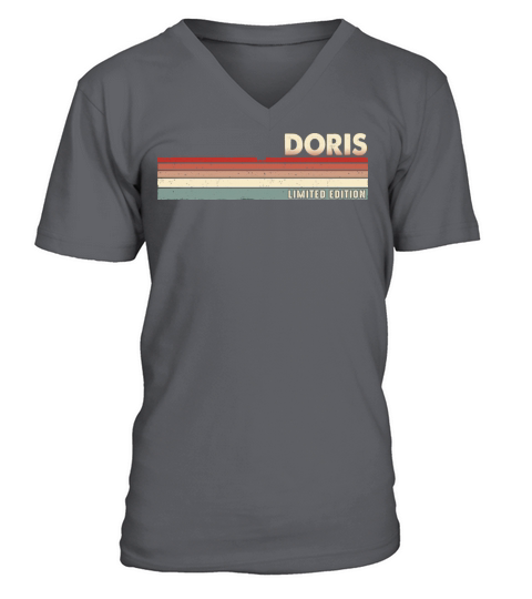 Doris Funny Retro Vintage Name Surname 80s 90s V-Neck T-shirt