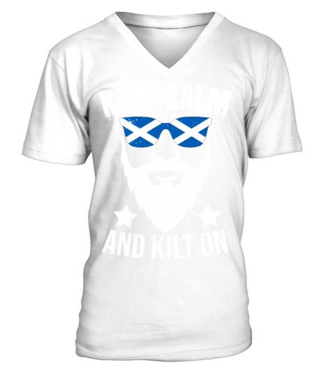 How To Wear The Kilt Design For A Tartan Kilt Guy V-Neck T-shirt