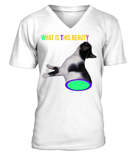 I voted competition with my cat asking V-Neck T-shirt