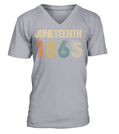 Juneteenth with this Black History African America V-Neck T-shirt