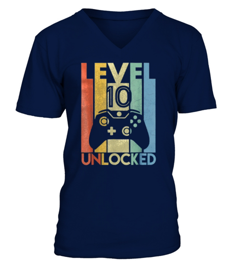 Level 10 Unlocked V-Neck T-shirt