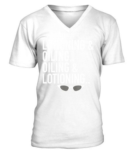 Lotioning and Oiling Wendy Peffercorn V-Neck T-shirt