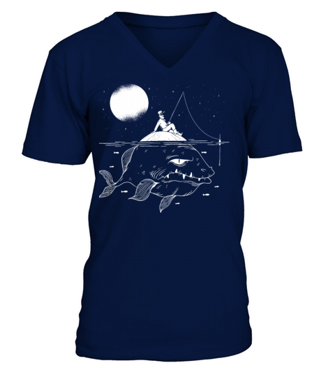 Lurking Fish V-Neck T-shirt