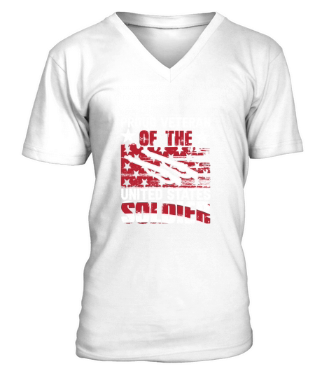 Proud Veteran Of The United States Soldier V-Neck T-shirt
