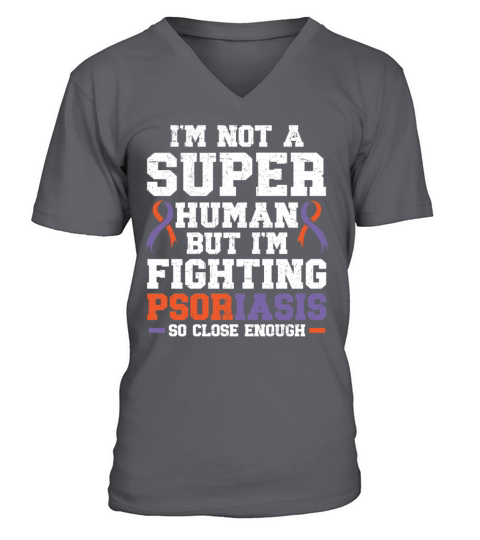Psoriasis Warrior Skin Disease Psoriasis Awareness V-Neck T-shirt