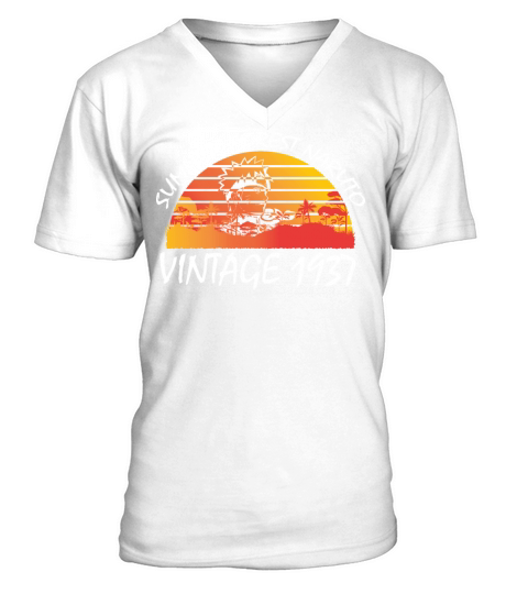 Summer Forest Vintage 1937 V-Neck T-shirt