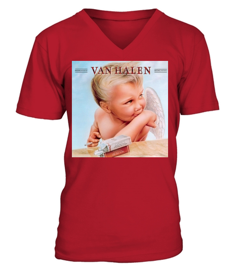 Van Halen Smooking Baby Cover V-Neck T-shirt