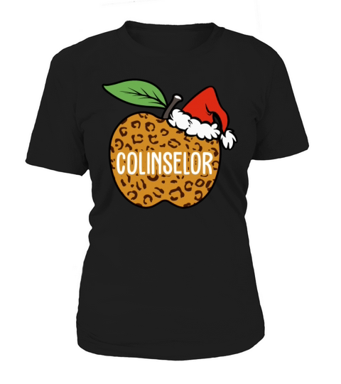 Counselor Leopard Apple Santa Hat Women's T-Shirt