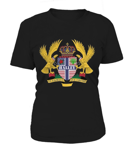 Halley Family Crest For American People - Halley Family T-Shirt, Hoodie, Sweatshirt Women's T-Shirt
