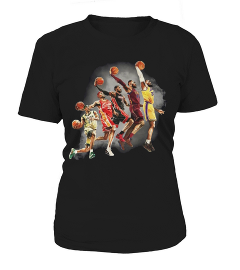 Lebron James The Evolution Of A King Los Angeles Lakers Women's T-Shirt