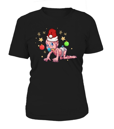 Merry Christmas With The Zombie Baby Women's T-Shirt