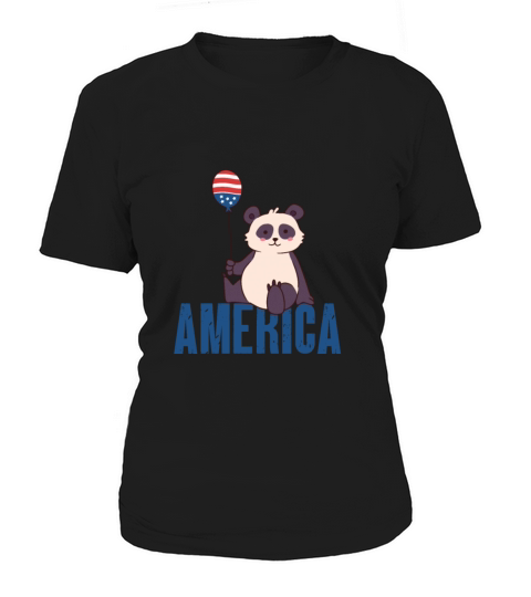 Panda America 4th of July Independence Day Freedom Women's T-Shirt
