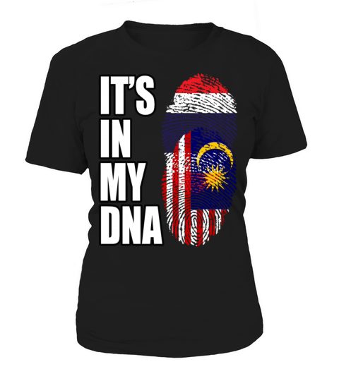 Thai And Malaysian Vintage Heritage DNA Flag Women's T-Shirt