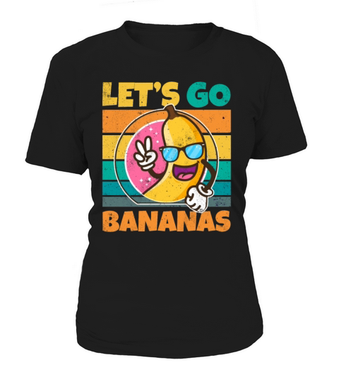 Vintage Lets Bananas Funny Peace Banana Women's T-Shirt