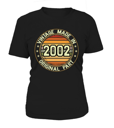 Vintage Made In 2002 Original Part Birthday 2002 Women's T-Shirt