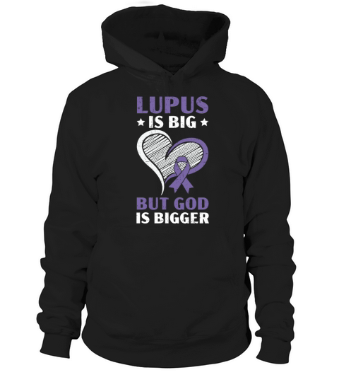 Lupus Awareness Purple Ribbon Autoimmune Disease Hoodie Unisex
