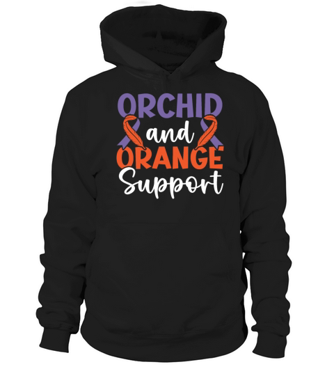 Orchid And Orange Support Skin Disease Psoriasis Hoodie Unisex