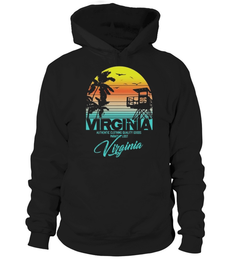 Vintage style Virginia beach shirt Hoodie Unisex