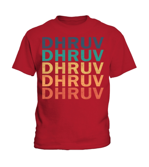 Dhruv Name T Shirt - Dhruv Vintage Retro Name Gift Kids T-Shirt