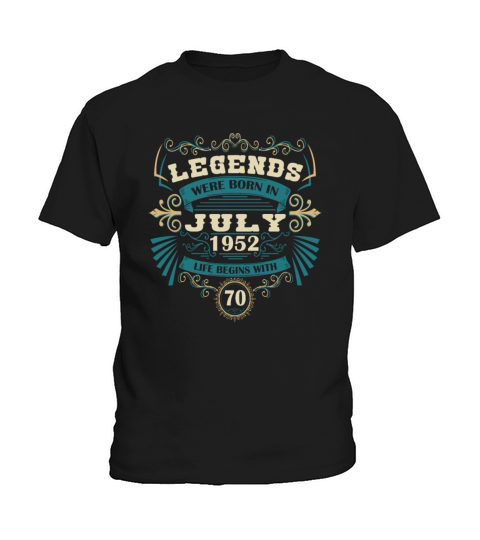 Funny Sayings for 50th Birthday July 1952 Vintage Kids T-Shirt