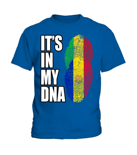 Malian And Andorran Mix Heritage DNA Flag Kids T-Shirt