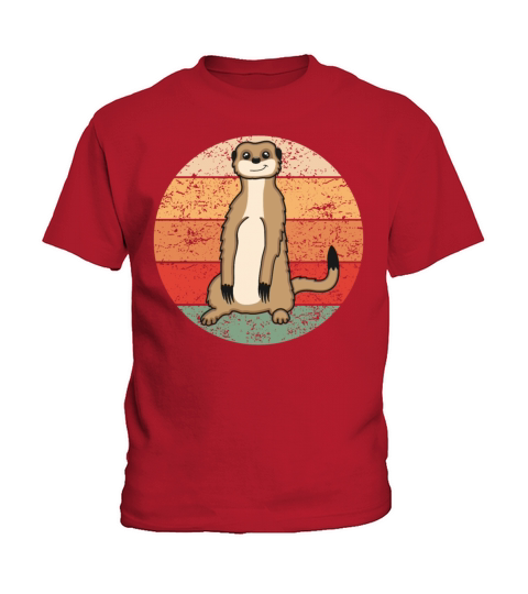 Meerkat Lovers Retro Gift Funny Animals Kids T-Shirt