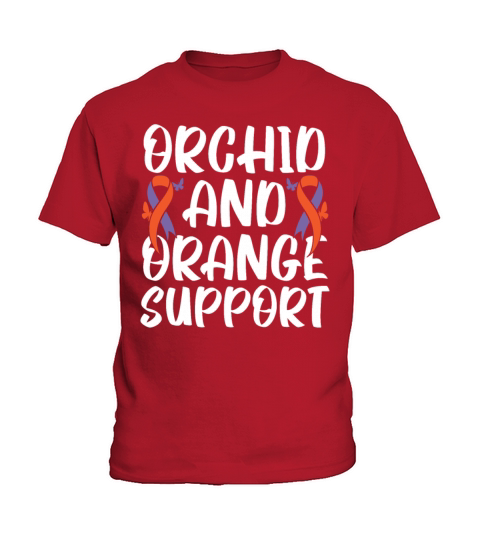 Orchid And Orange Support Skin Disease Psoriasis Kids T-Shirt