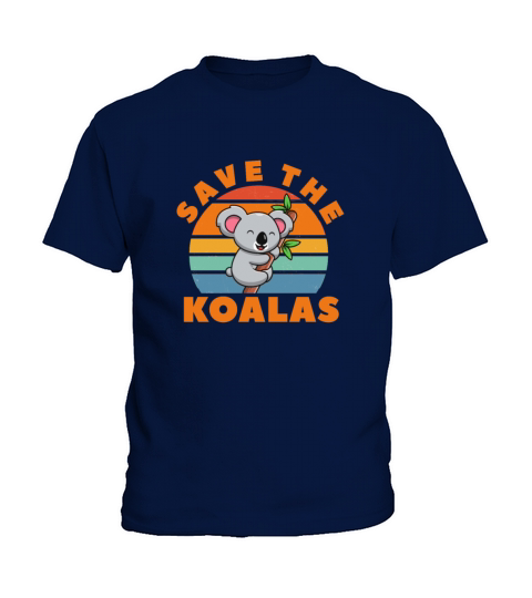 Save The Koalas Retro Vintage Kids T-Shirt